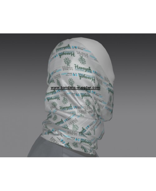 Custom semaless fishing logo printed neck gaiter